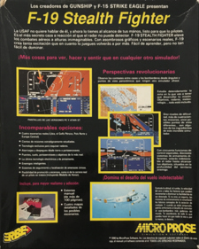 F-19 Stealth Fighter - Box - Back