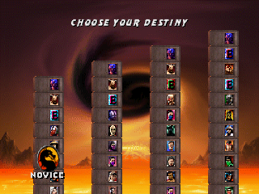 Mortal Kombat Trilogy - Screenshot - Game Select