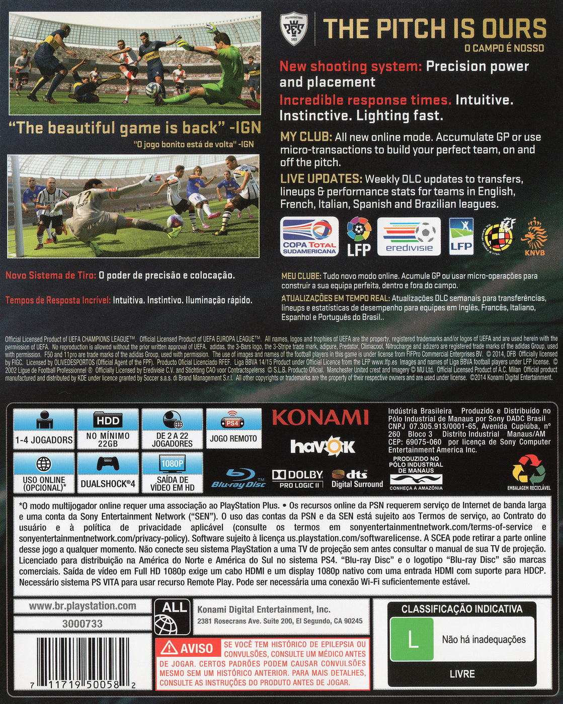 PES 2015: Pro Evolution Soccer Images - LaunchBox Games Database