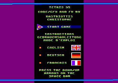 Tetris 95 - Screenshot - Game Select