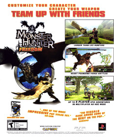 Monster Hunter Freedom - Advertisement Flyer - Front