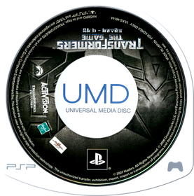 Transformers: The Game - Disc