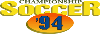 Championship Soccer '94 - Clear Logo