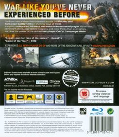 Call of Duty: World at War - Box - Back