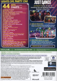 Just Dance 4 - Box - Back