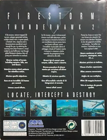 Thunderhawk 2: Firestorm - Box - Back