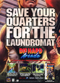 Die Hard Arcade - Advertisement Flyer - Front