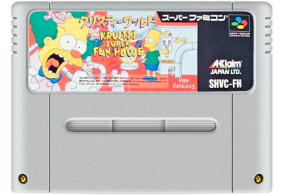Krusty's Super Fun House - Fanart - Cart - Front