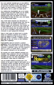 World Series Baseball - Box - Back
