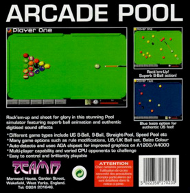 Arcade Pool - Box - Back