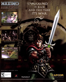 Maximo vs. Army of Zin - Advertisement Flyer - Front