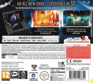 Michael Jackson: The Experience 3D - Box - Back