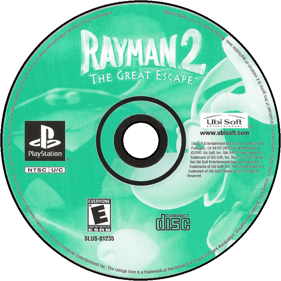 Rayman 2: The Great Escape - Disc Image