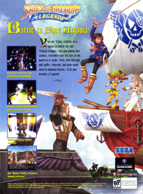 Skies of Arcadia: Legends - Advertisement Flyer - Front