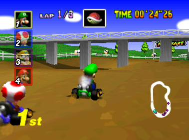 Mario Kart 64 - Screenshot - Gameplay
