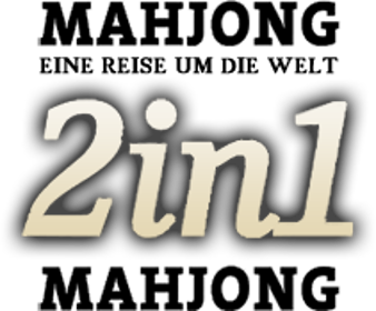 2 in 1: Mahjong + Mahjong Around the World - Clear Logo Image