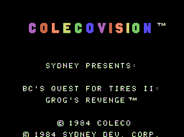 B.C.'s Quest for Tires II: Grog's Revenge - Screenshot - Game Title