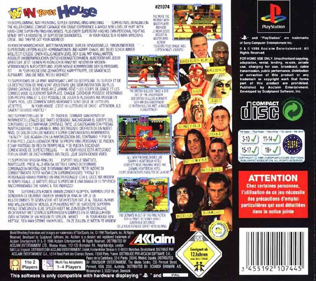 WWF In Your House - Box - Back Image