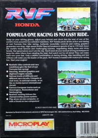 RVF Honda - Box - Back