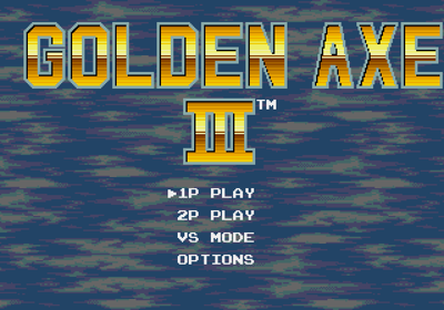 Golden Axe III - Screenshot - Game Select