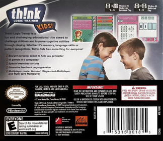 Th!nk: Logic Trainer Kids! - Box - Back