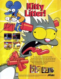 The Itchy & Scratchy Game - Advertisement Flyer - Front