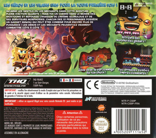 SpongeBob SquarePants featuring Nicktoons: Globs of Doom - Box - Back