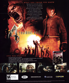 Resident Evil 4 - Advertisement Flyer - Front