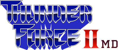 Thunder Force II - Clear Logo