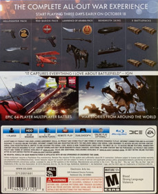 Battlefield 1 - Box - Back