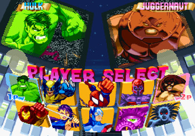 Marvel Super Heroes - Screenshot - Game Select