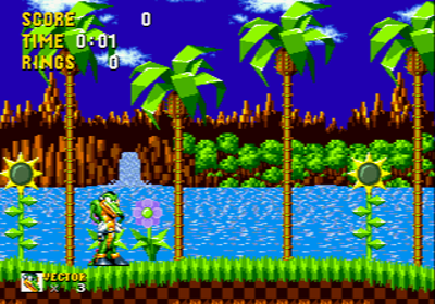 Vector the Crocodile in Sonic The Hedgehog - Screenshot - Gameplay