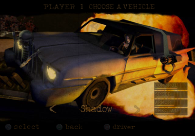Twisted Metal: Black - Screenshot - Game Select Image