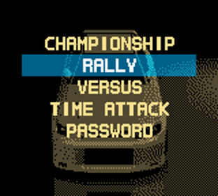 International Rally - Screenshot - Game Select