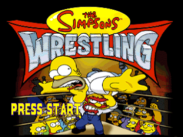 The Simpsons Wrestling - Screenshot - Game Title Image