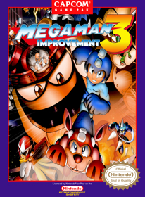 Mega Man 3 Improvement - Fanart - Box - Front