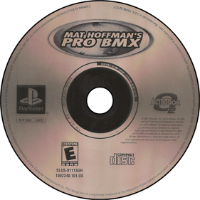 Mat Hoffman's Pro BMX - Disc Image