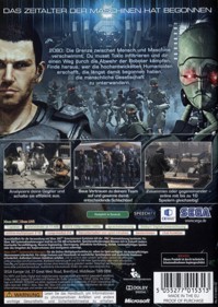 Binary Domain - Box - Back