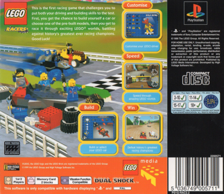 LEGO Racers - Box - Back Image