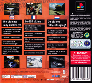 Mobil 1 Rally Championship - Box - Back Image