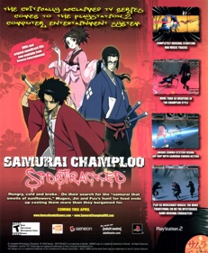 Samurai Champloo: Sidetracked - Advertisement Flyer - Front