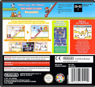 Mario vs. Donkey Kong: Mini-Land Mayhem! - Box - Back - Reconstructed