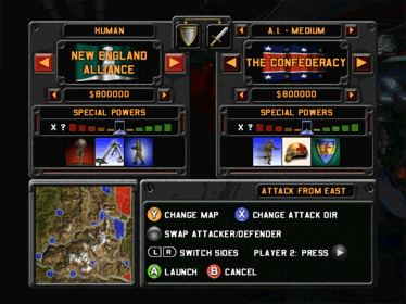 Shattered Union - Screenshot - Game Select