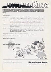 Jungle King - Advertisement Flyer - Back