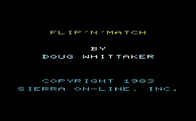 Flip N Match - Screenshot - Game Title