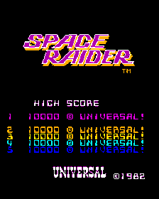 Space Raider - Screenshot - Game Title