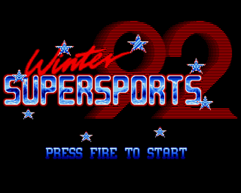 Winter Supersports 92  - Screenshot - Game Title Image