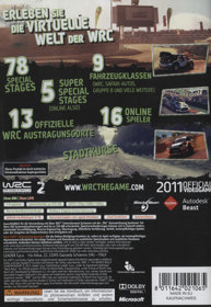 WRC 2: FIA World Rally Championship  - Box - Back