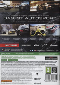GRID Autosport - Box - Back