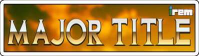 Major Title - Arcade - Marquee